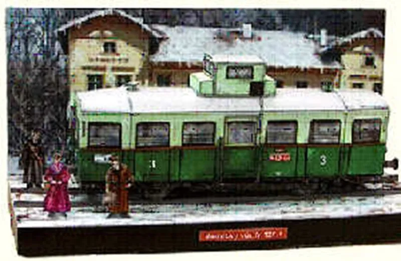 Motorový voz M120.4 a dioráma